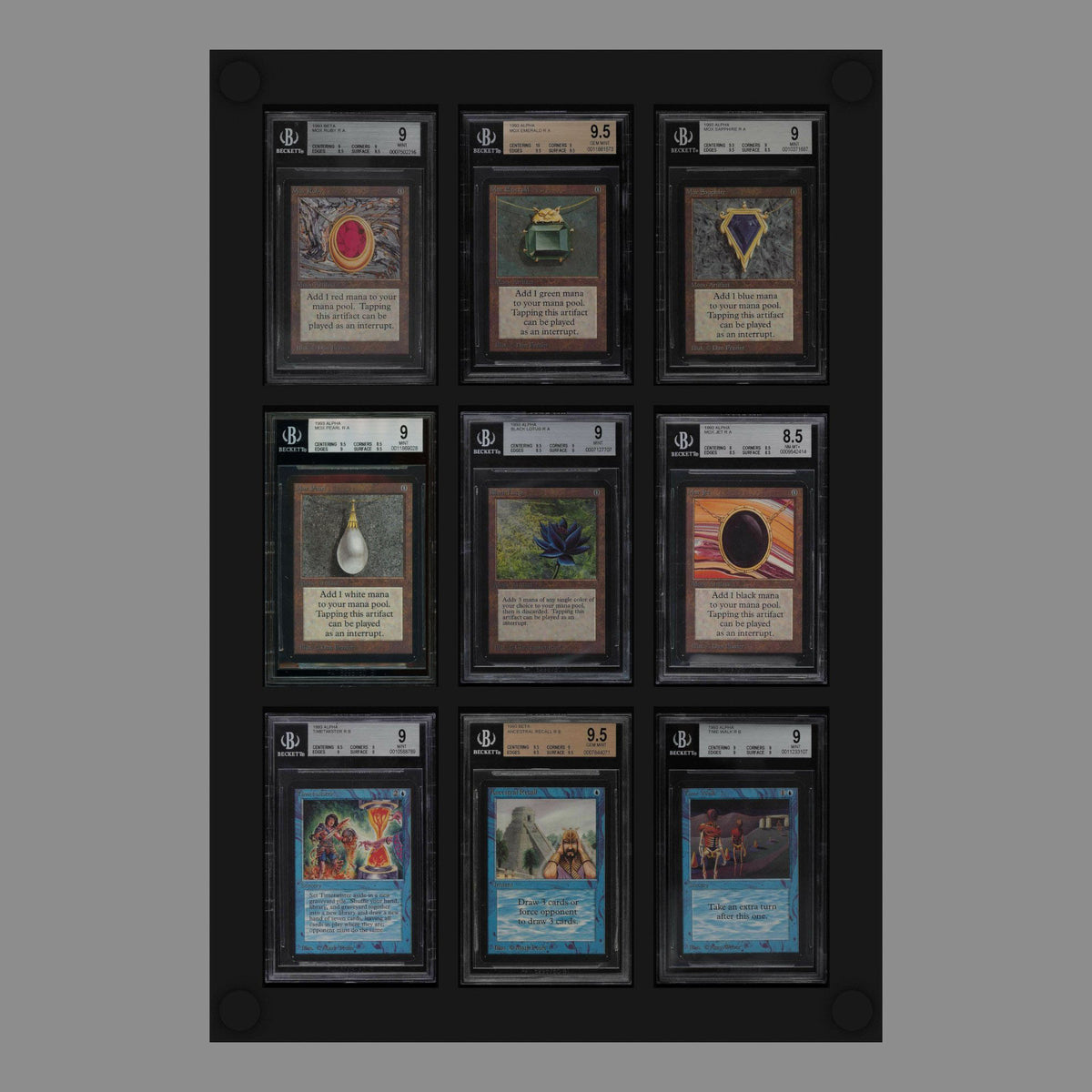 9 Slot BGS Graded Card Display – PokeDreamer