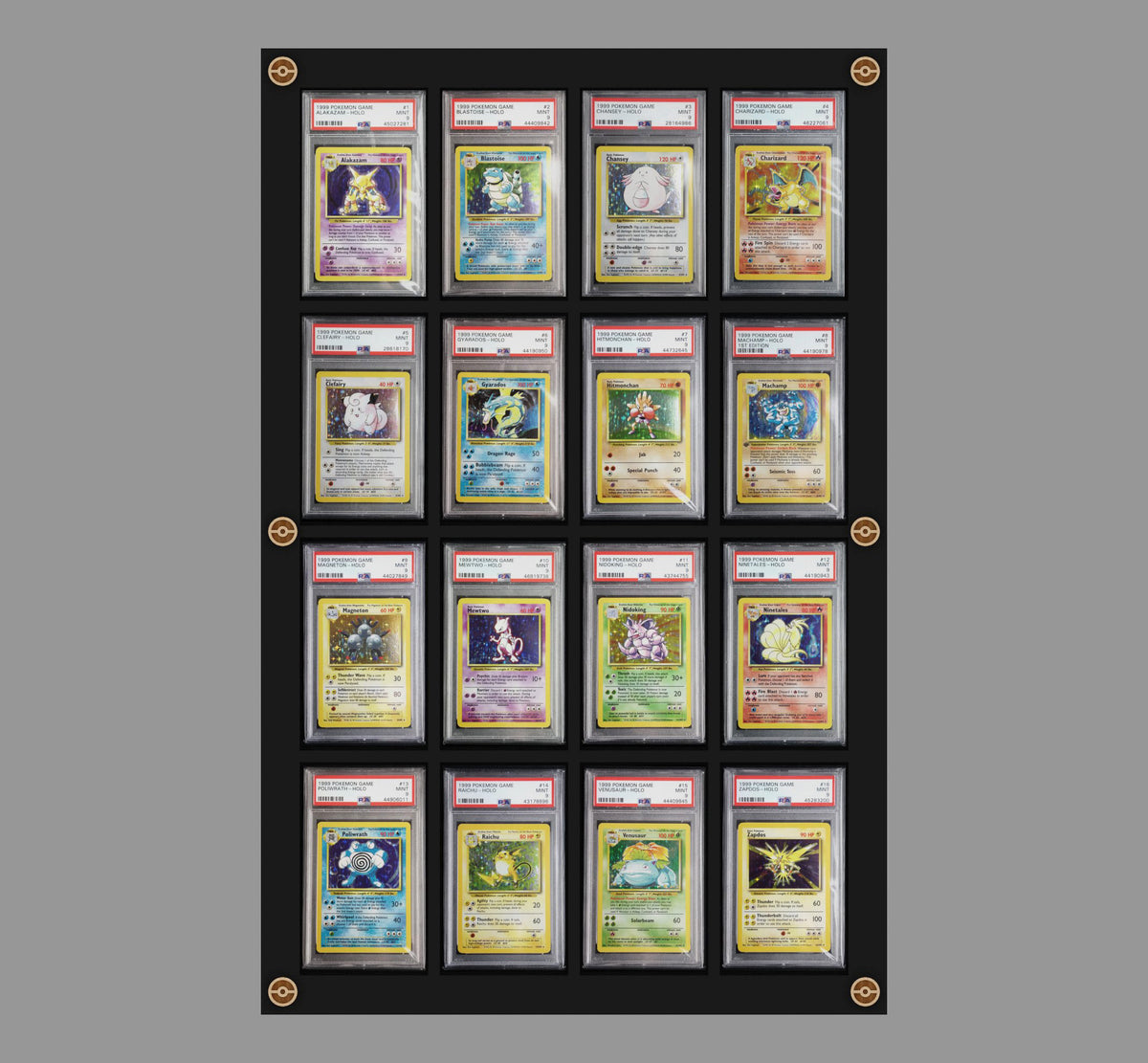 16 Slot PSA Graded UV Card Display PokeDreamer 16 Slot PSA Graded UV Card Display PokeDreamer
