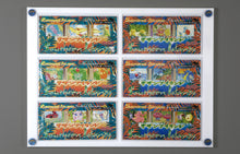 Load image into Gallery viewer, Custom UV resistant PSA BGS trading card display cases with customizable pegs for Pokemon, YuGiOh, Baseball, Basketball, Metazoo, Magic the Gathering, Harry Potter, Power Rangers, Digimon, Hockey, Football, Golf, Formula 1, Wrestling, & Garbage Pail Kids.