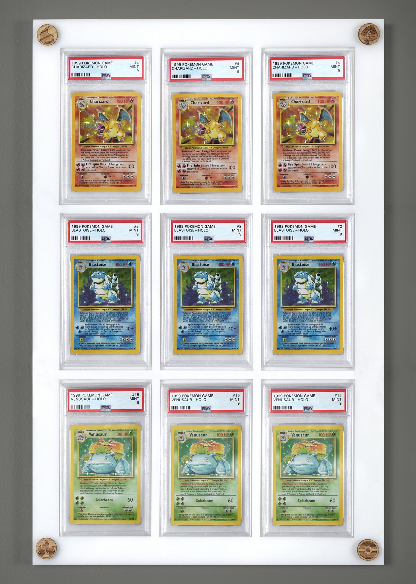 9 Slot PSA Graded Card Display PokeDreamer 9 Slot PSA Graded Card Display PokeDreamer