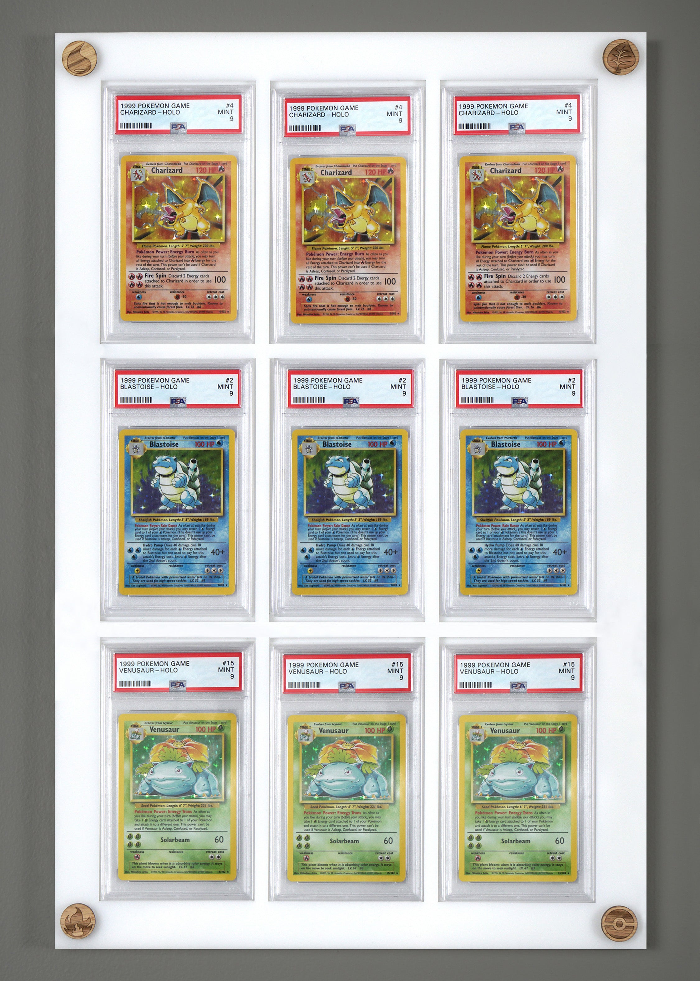psa graded pokemon card 10 slot display Ninetales (011/066) main image 0
