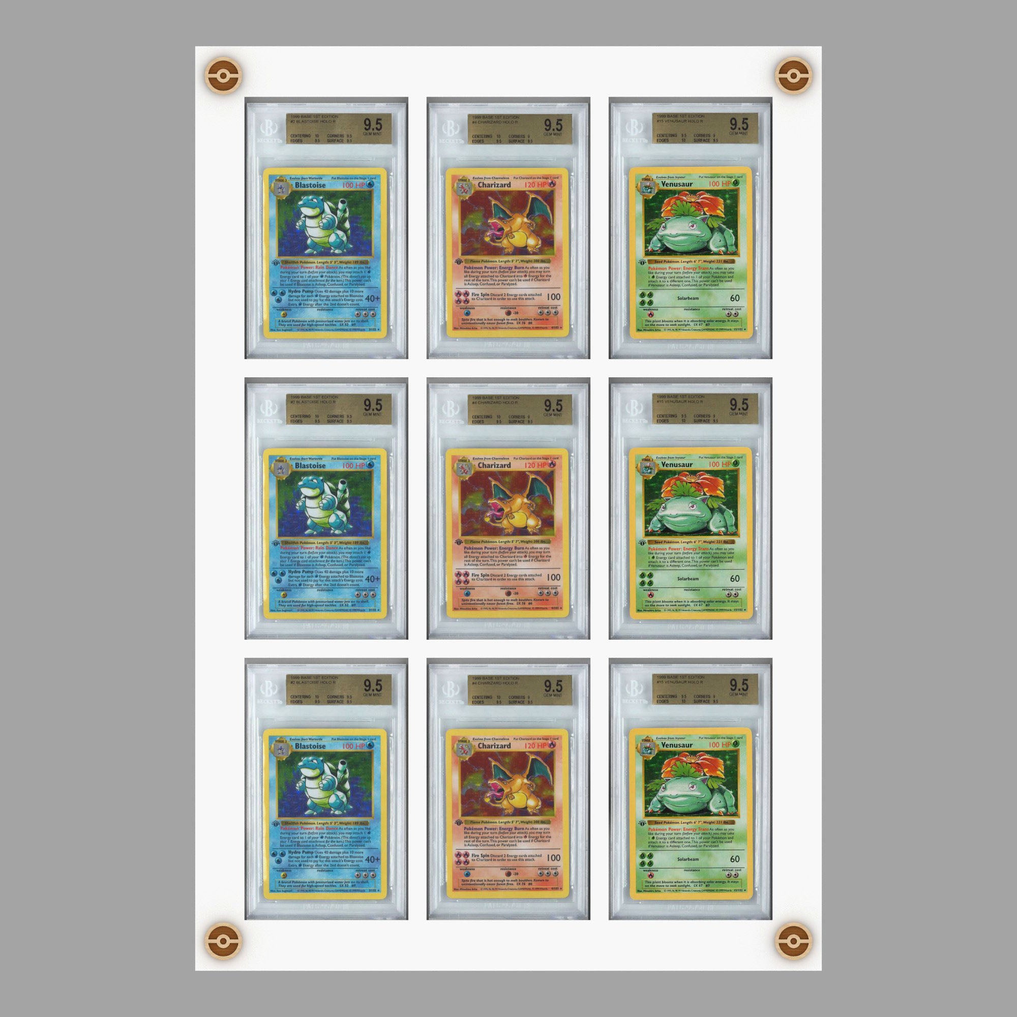 9 Slot BGS Graded Card Display PokeDreamer 9 Slot BGS Graded Card Display PokeDreamer