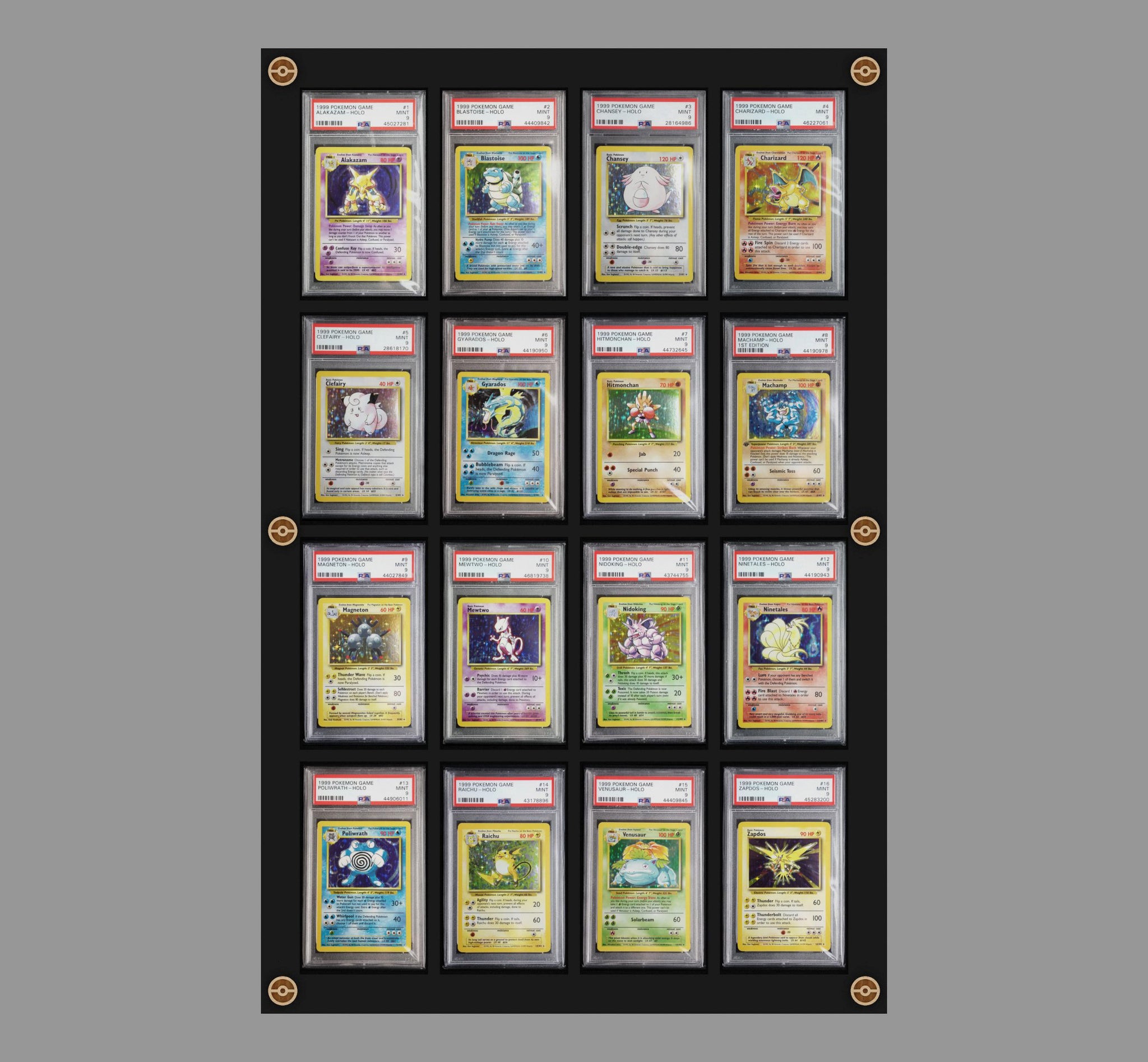 16 Slot PSA Graded UV Card Display – Evolve Displays
