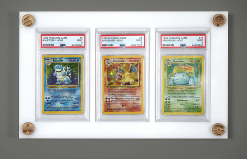 psa graded pokemon card 10 slot display 4 It comes w/ 2 brass locks for added security Extended Art Display Psa Graded