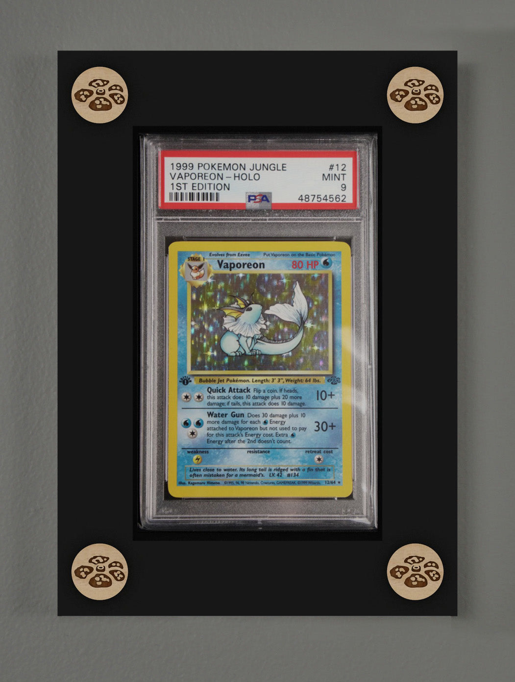 pokemon card frame single Single PSA Card Display with UV Filtering Cover – PokeDreamer
